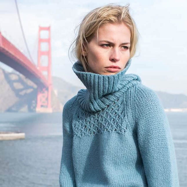 Margaret O'Leary Cut-away Turtleneck